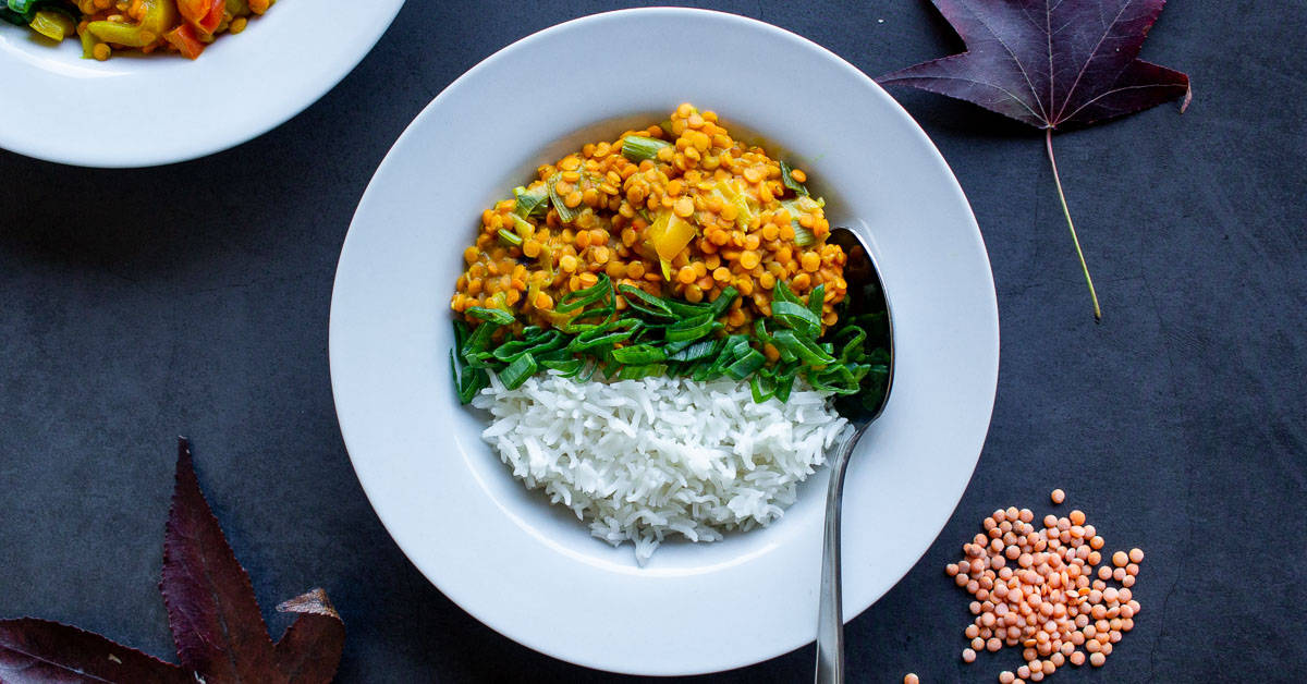 Creamy Red Lentil Curry | Our Plant-Based World
