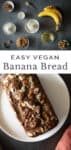 easy vegan banana bread pin