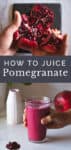 pin pomegranate how to juice