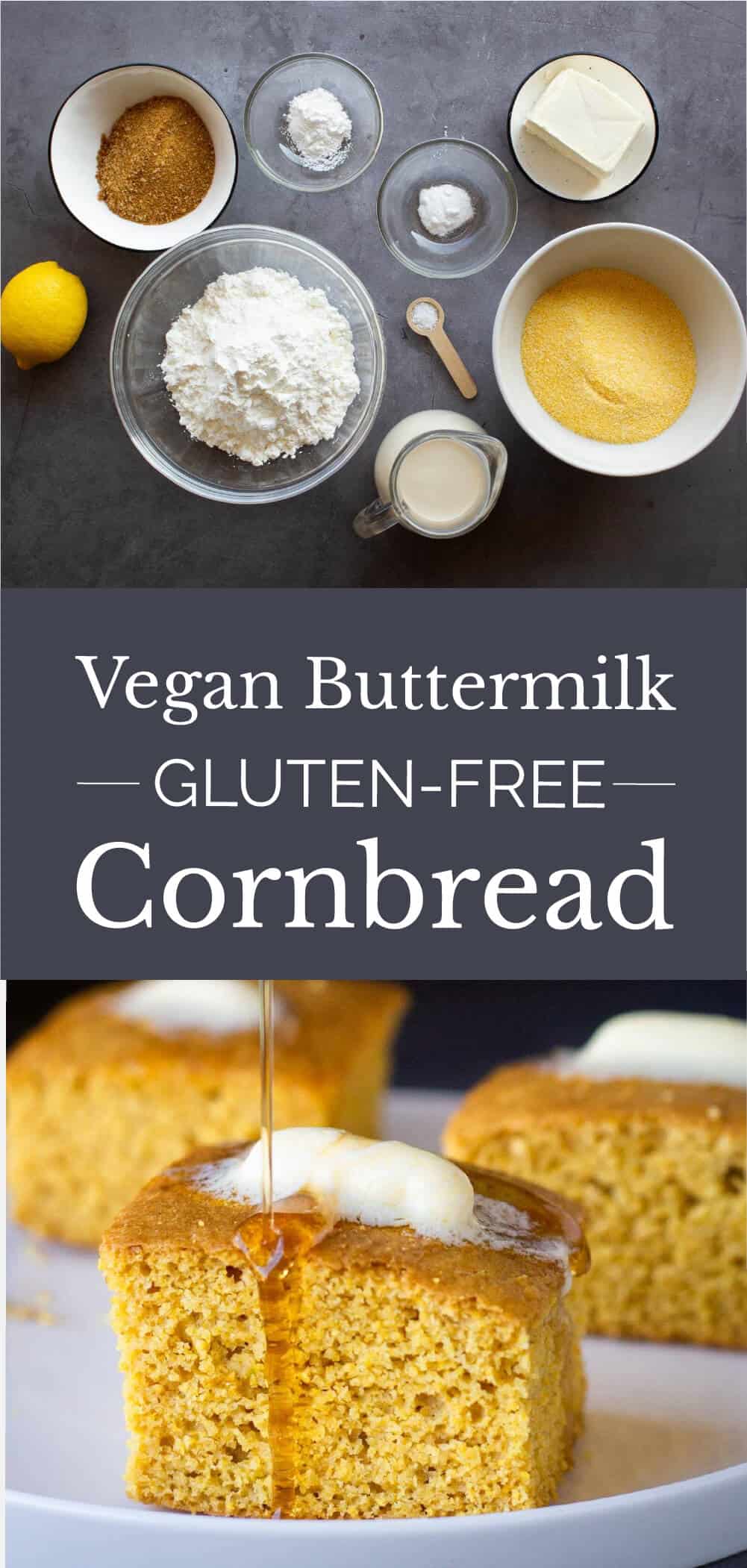 Vegan Buttermilk Gluten-Free Cornbread