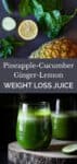 pineapple cucumber weight loss juice