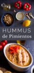 Roasted Red Pepper Hummus Recipe pin