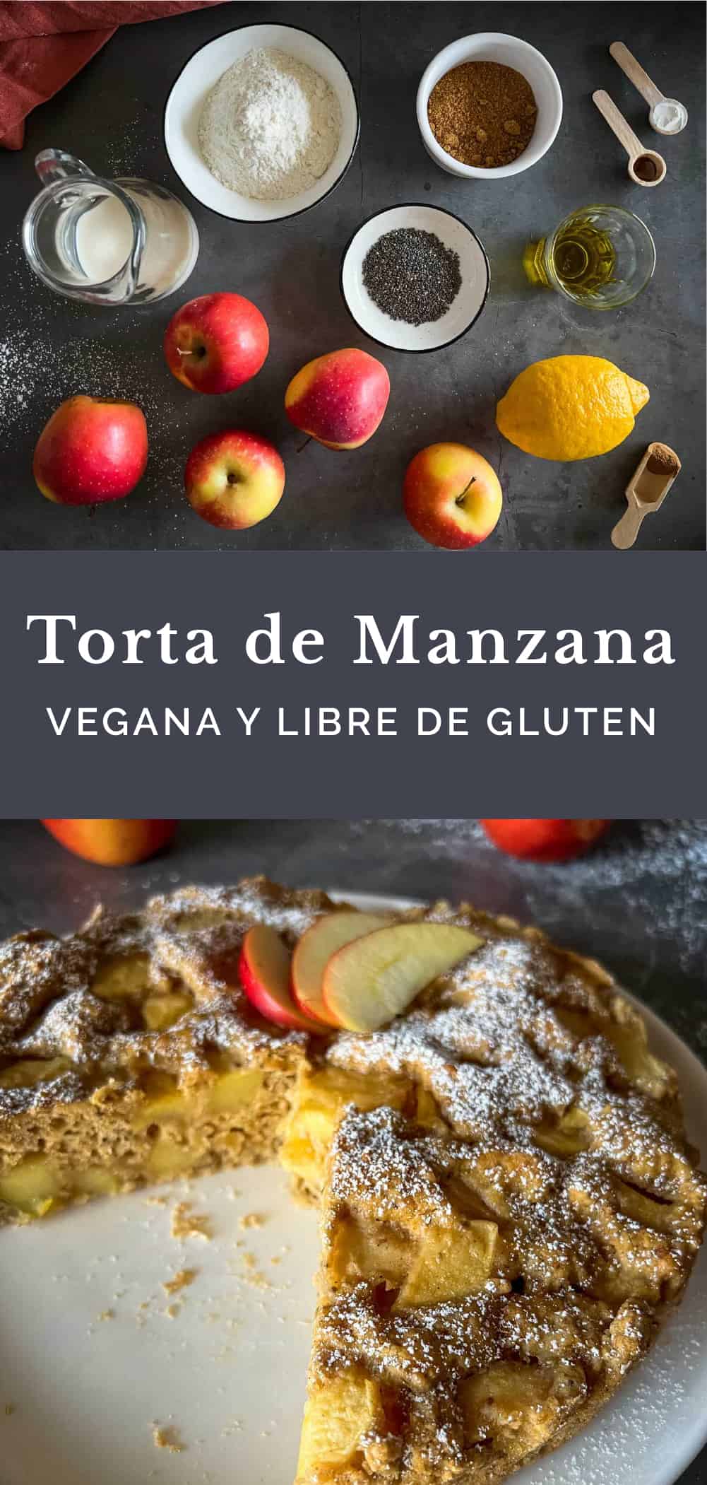 Apple Cake (Vegan + Gluten-Free) Perfectly Moist with Simple Ingredients