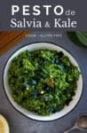 vegan sage and kale pesto spanish pin