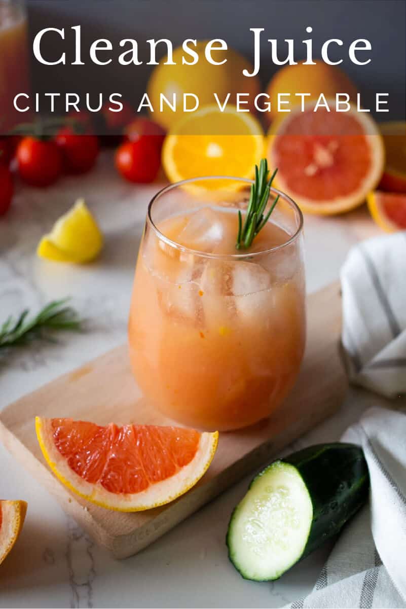 How to Juice Without a juicer + Citrus and Vegetable Cleanse Juice