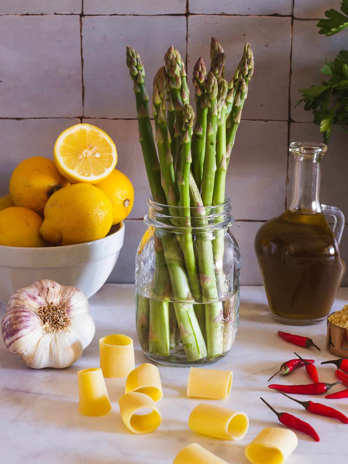 pasta with asparagus ingredients