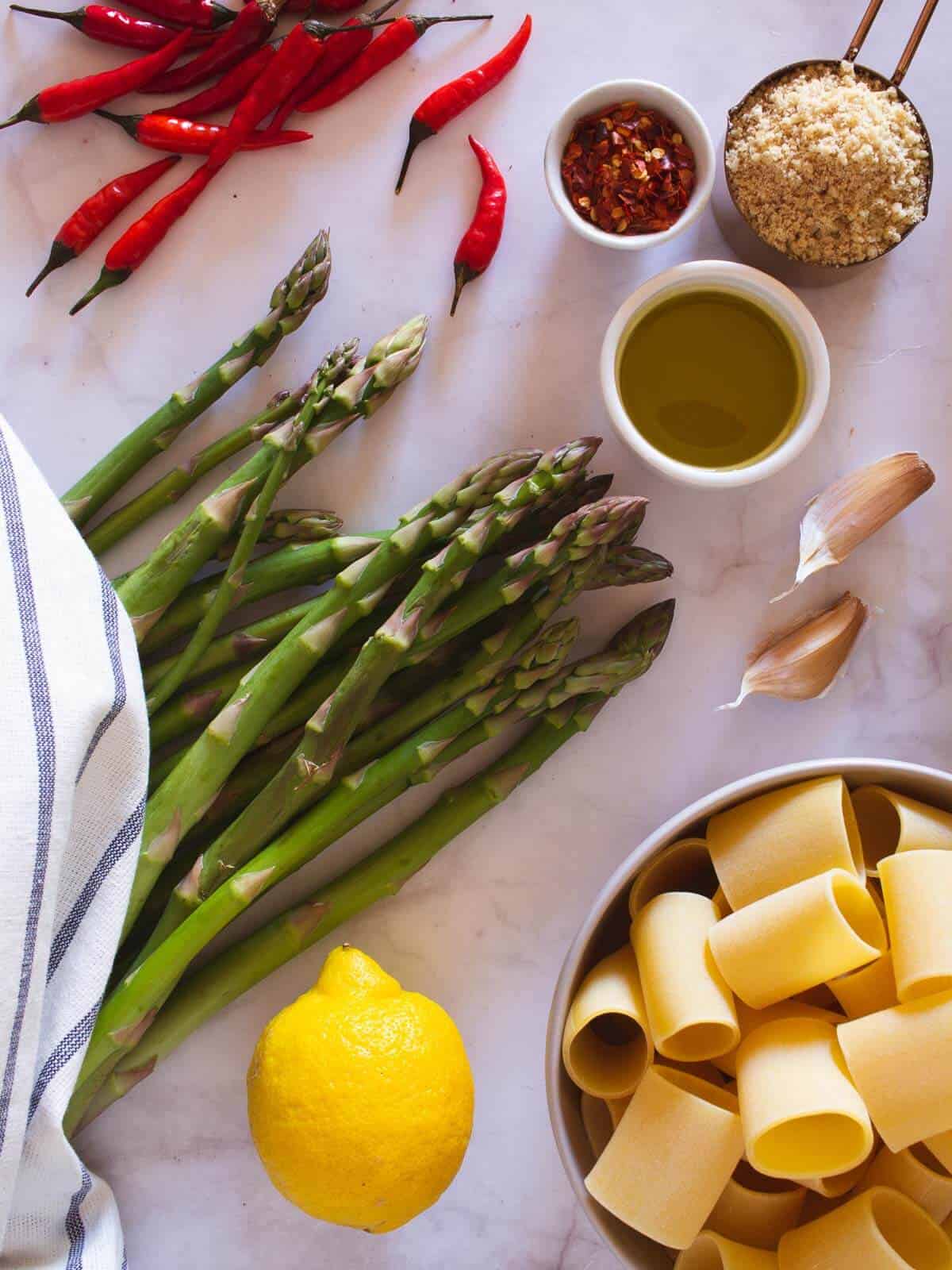 asparagus pasta ingredients