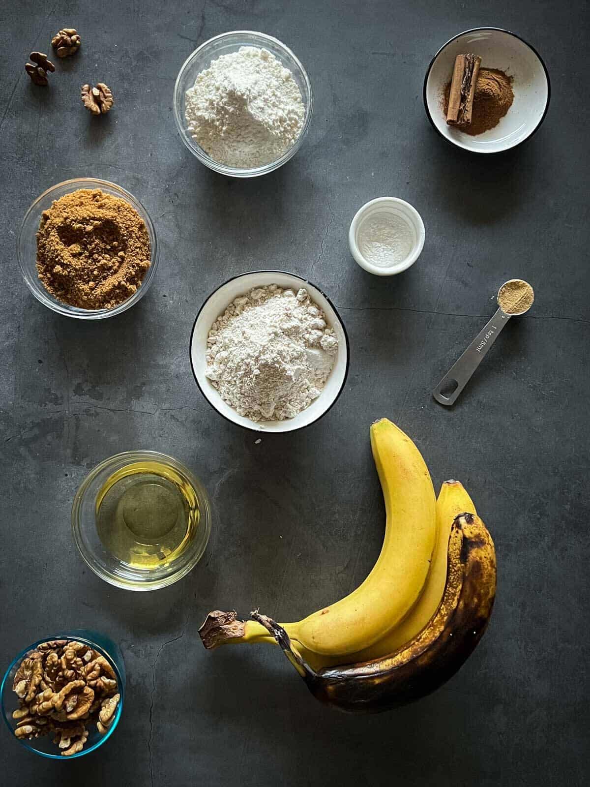 easy vegan banana bread ingredients