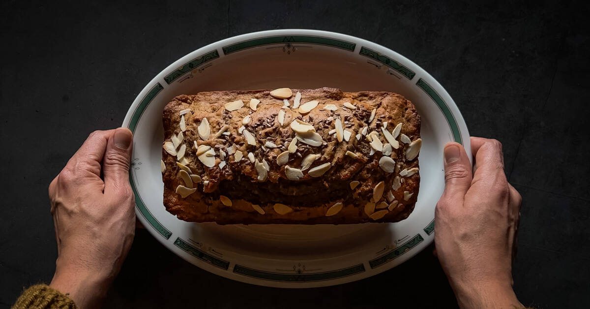 Easy Vegan Banana Bread Our Plant Based World   IMG 0039 1200x628 1 