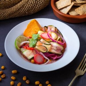 vegan ceviche plate