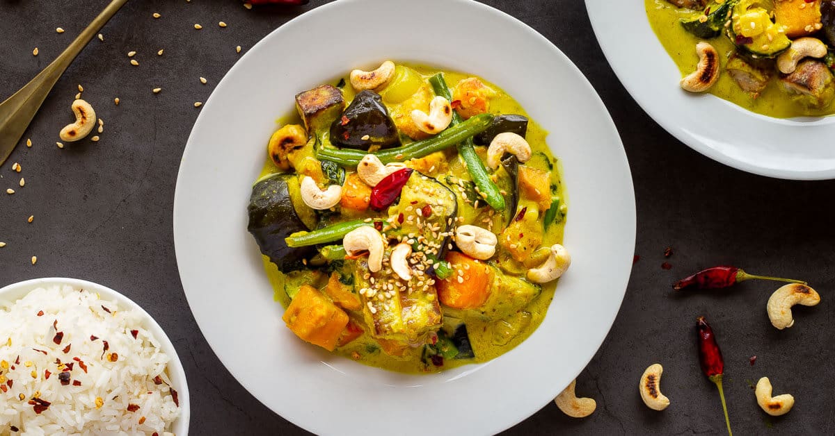 vegetable yellow thai curry