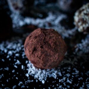 vegan truffles.