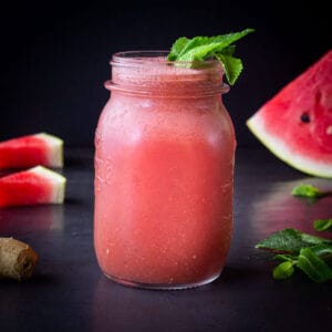 Watermelon Smoothie in glass