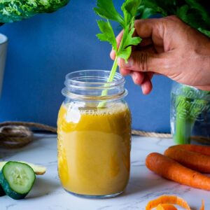 carrot celery cucumber juice glass