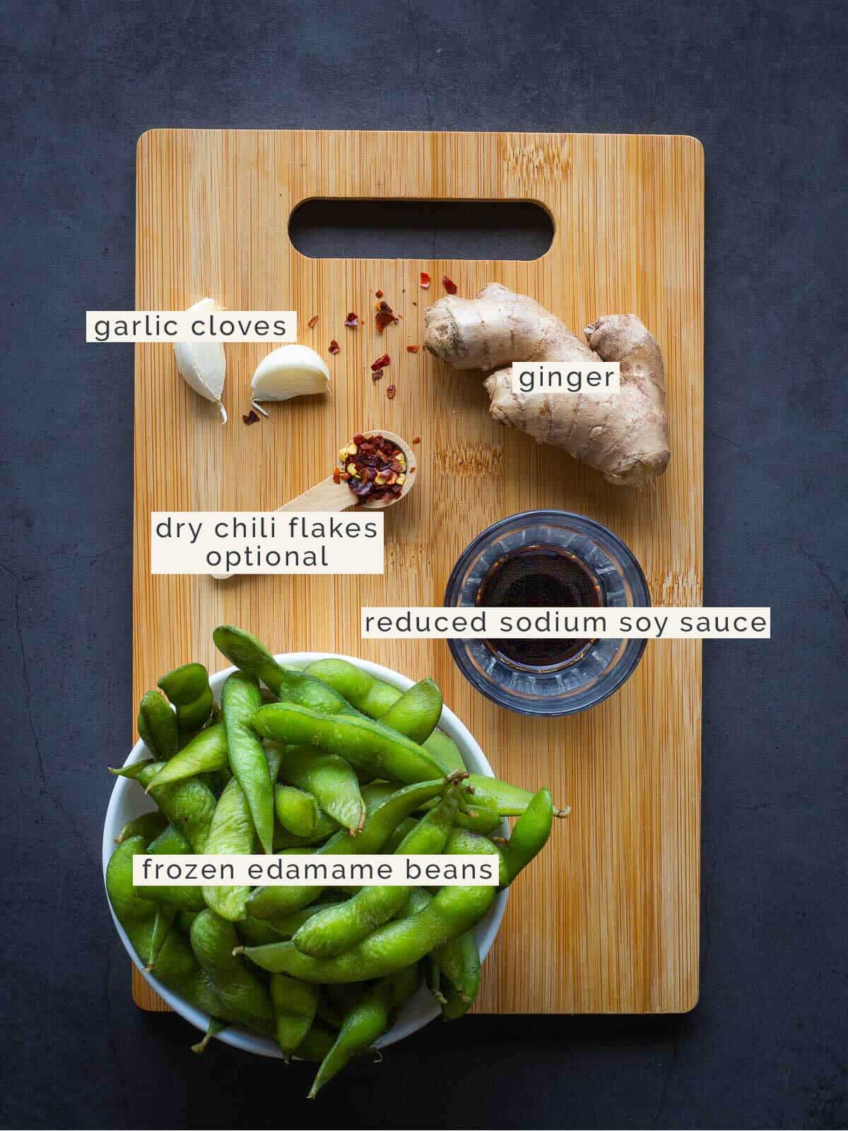 Garlic Edamame Ingredients