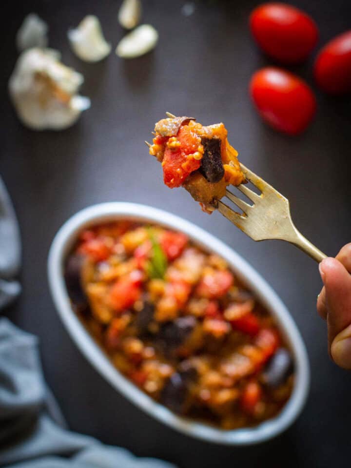 Italian Eggplant Stew 4 Ingredients Our PlantBased World