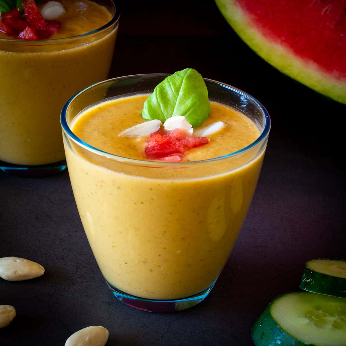 Watermelon Rind Soup (Gazpacho) | Our Plant-Based World