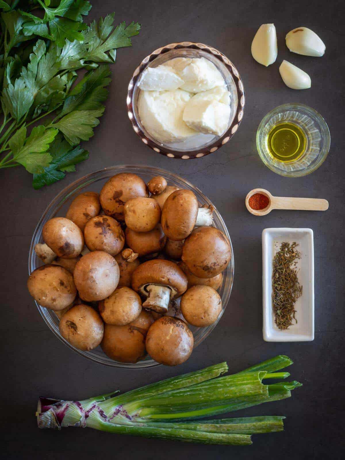 mushroom empanadas filling ingredients.