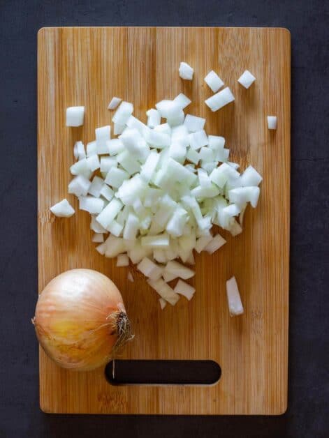 diced onion