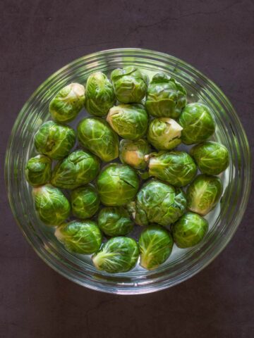 Soak Brussels Sprouts.