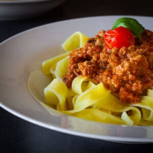 vegan bolognese sauce.