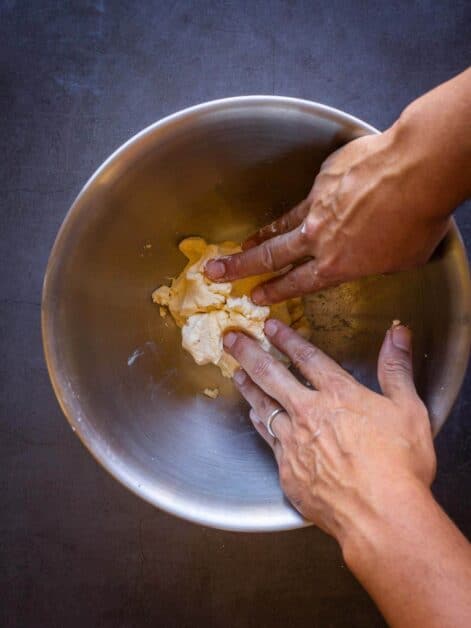 knead in the bowl