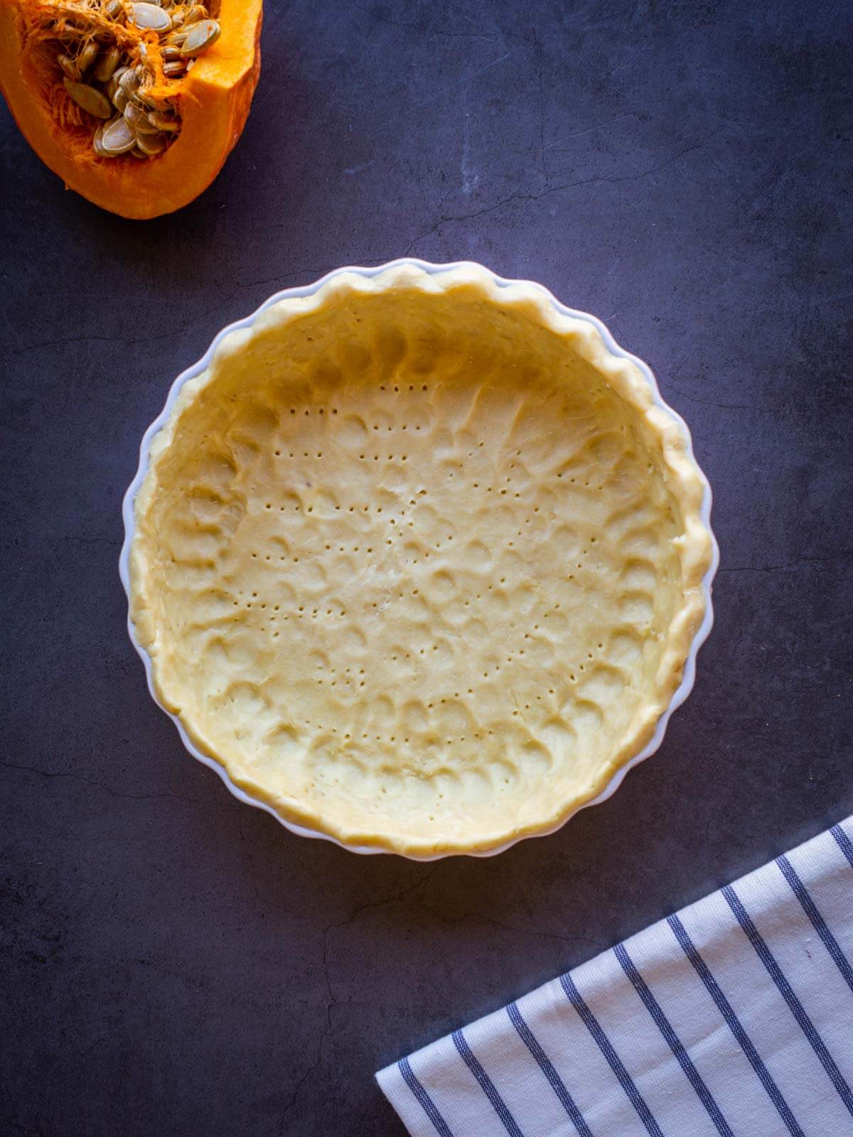 vegan no-roll pie crust