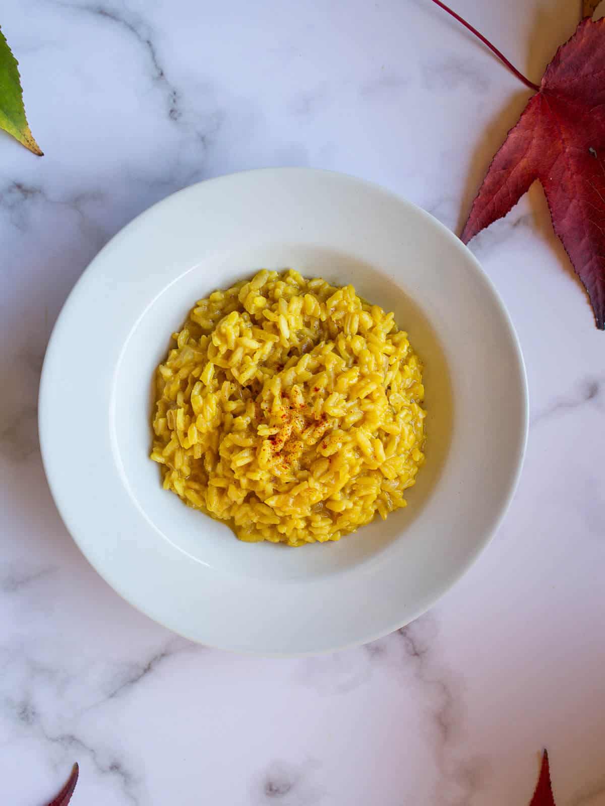 Italian Risotto Recipe: vegan saffron risotto