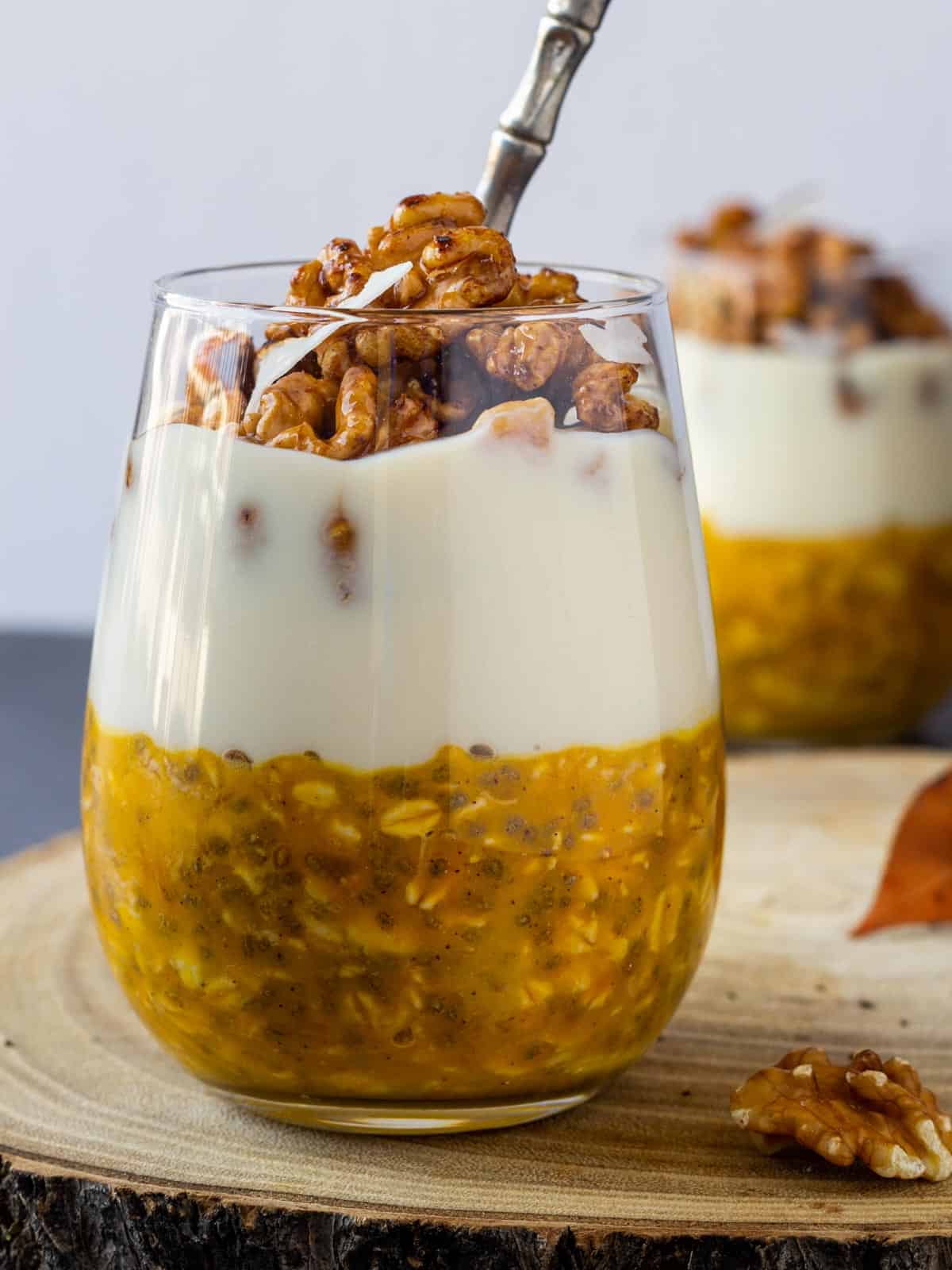 pumpkin dairy-free overnight oats.