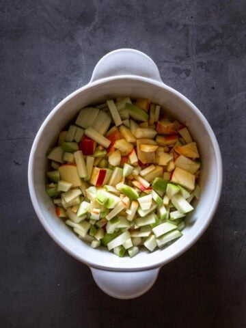 cooking apples with peeling