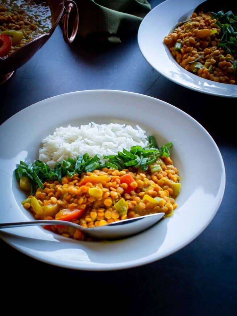 Creamy Red Lentil Curry | Our Plant-Based World
