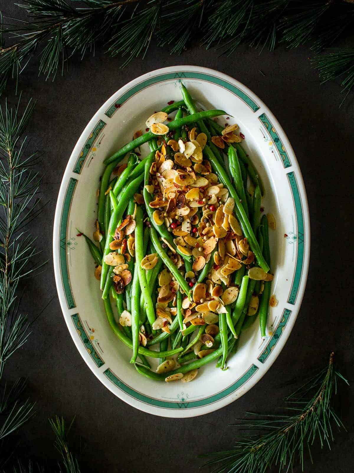 Green Beans With Almonds for a vegan spring side dish