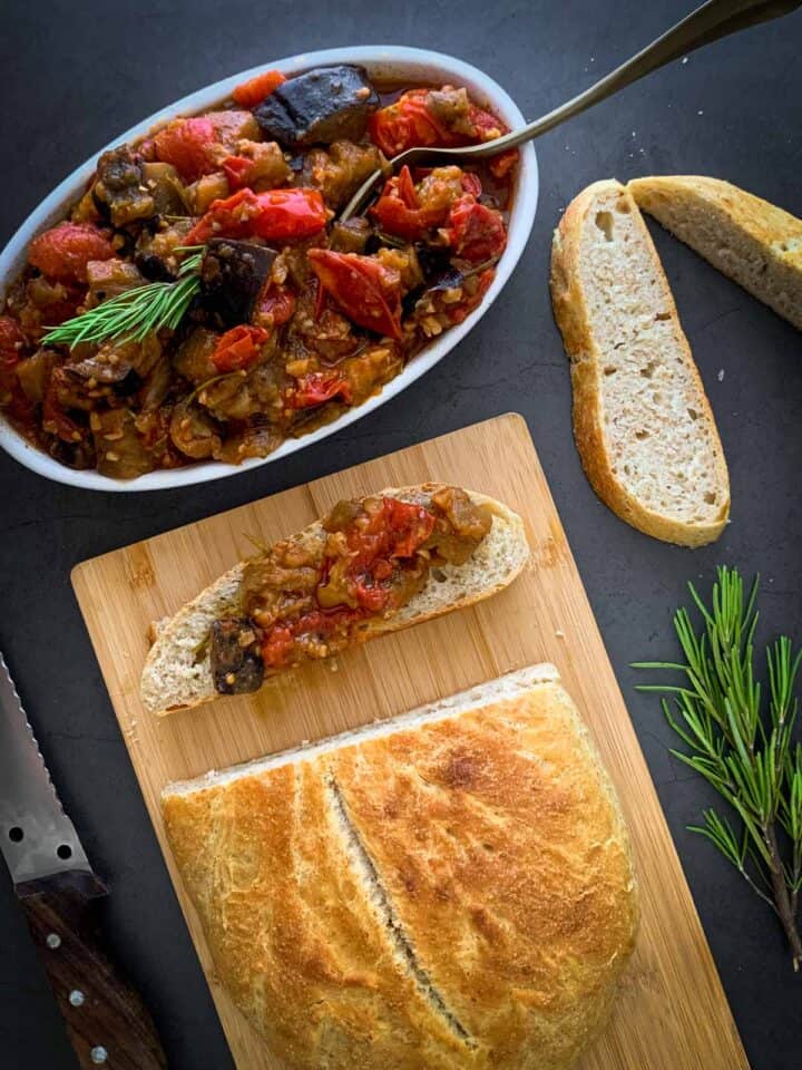 Italian Eggplant Stew 4 Ingredients • Our PlantBased World