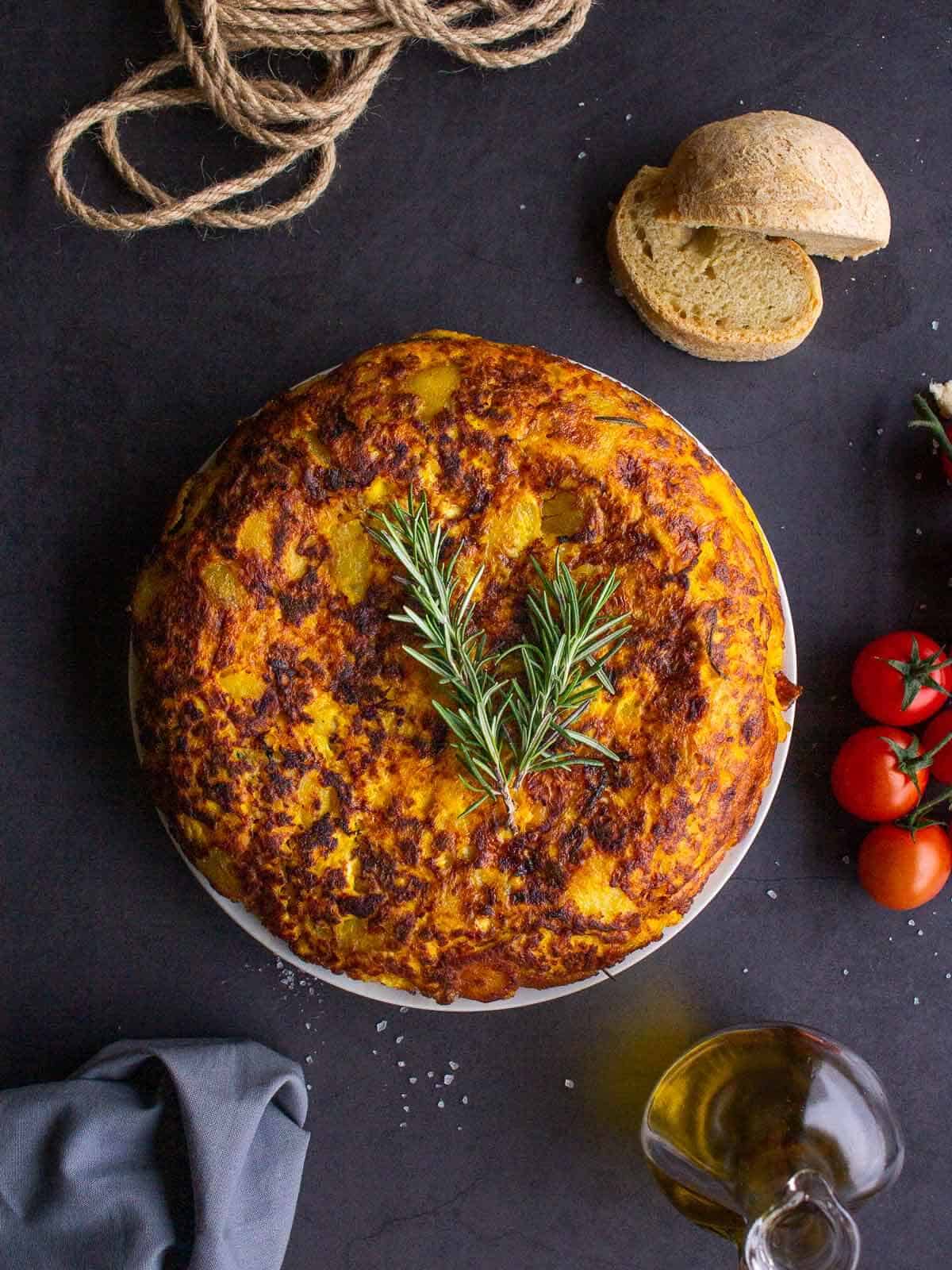 vegan Spanish tortilla.