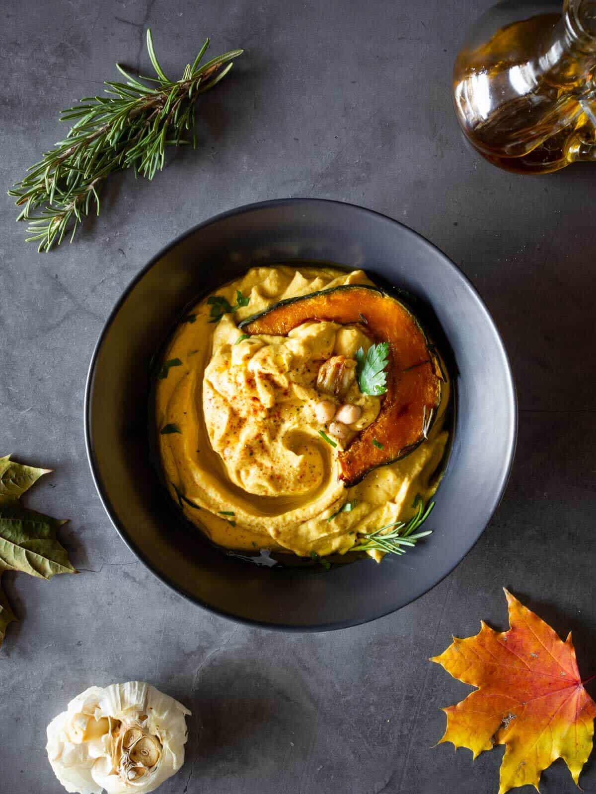 Receta fácil de hummus de calabaza