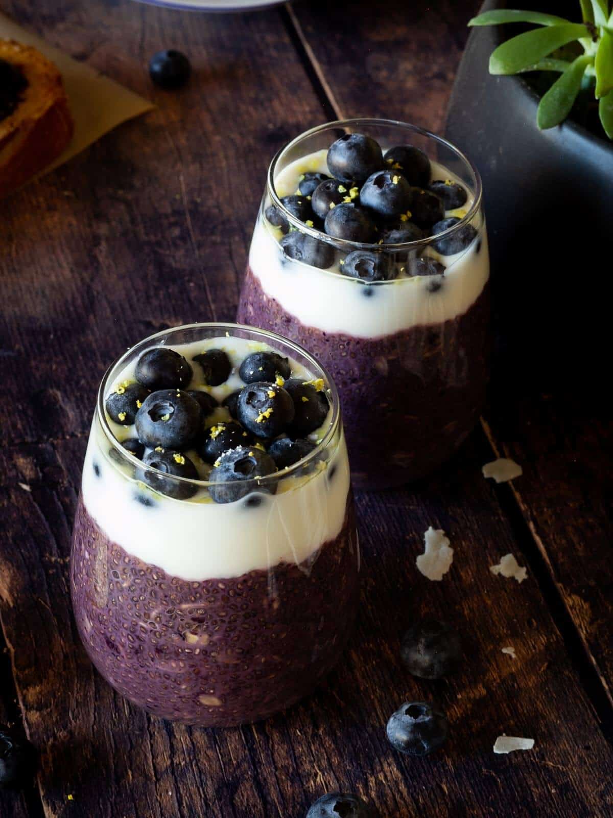 Overnight Oats with Blueberry Chia Jam Recipe - Love and Lemons