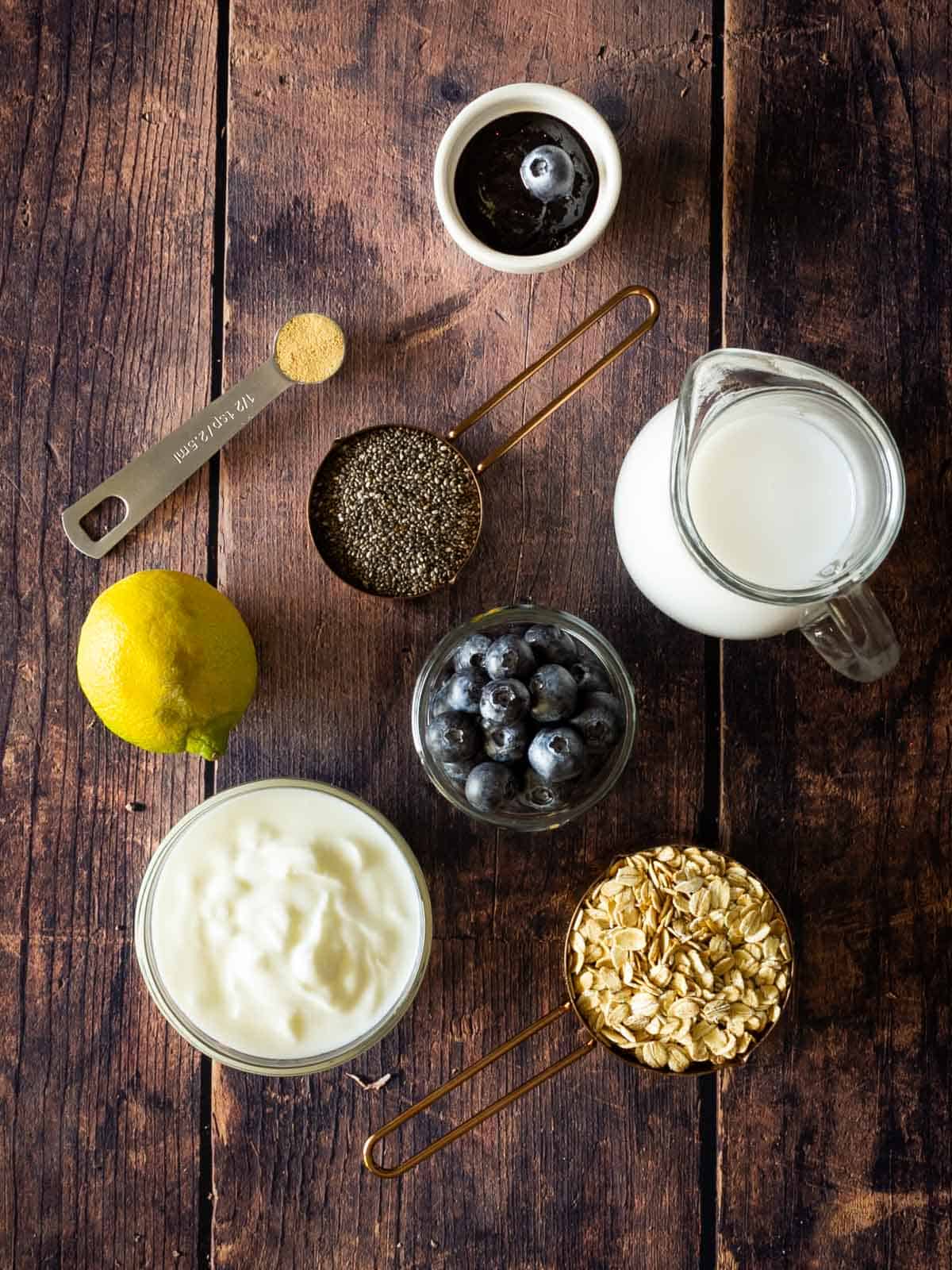 overnight oats ingredients