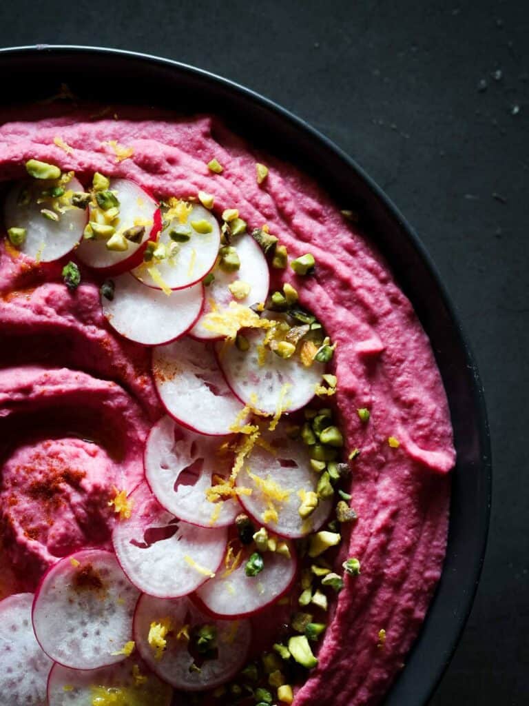 Lemon Beet Hummus Recipe Our PlantBased World