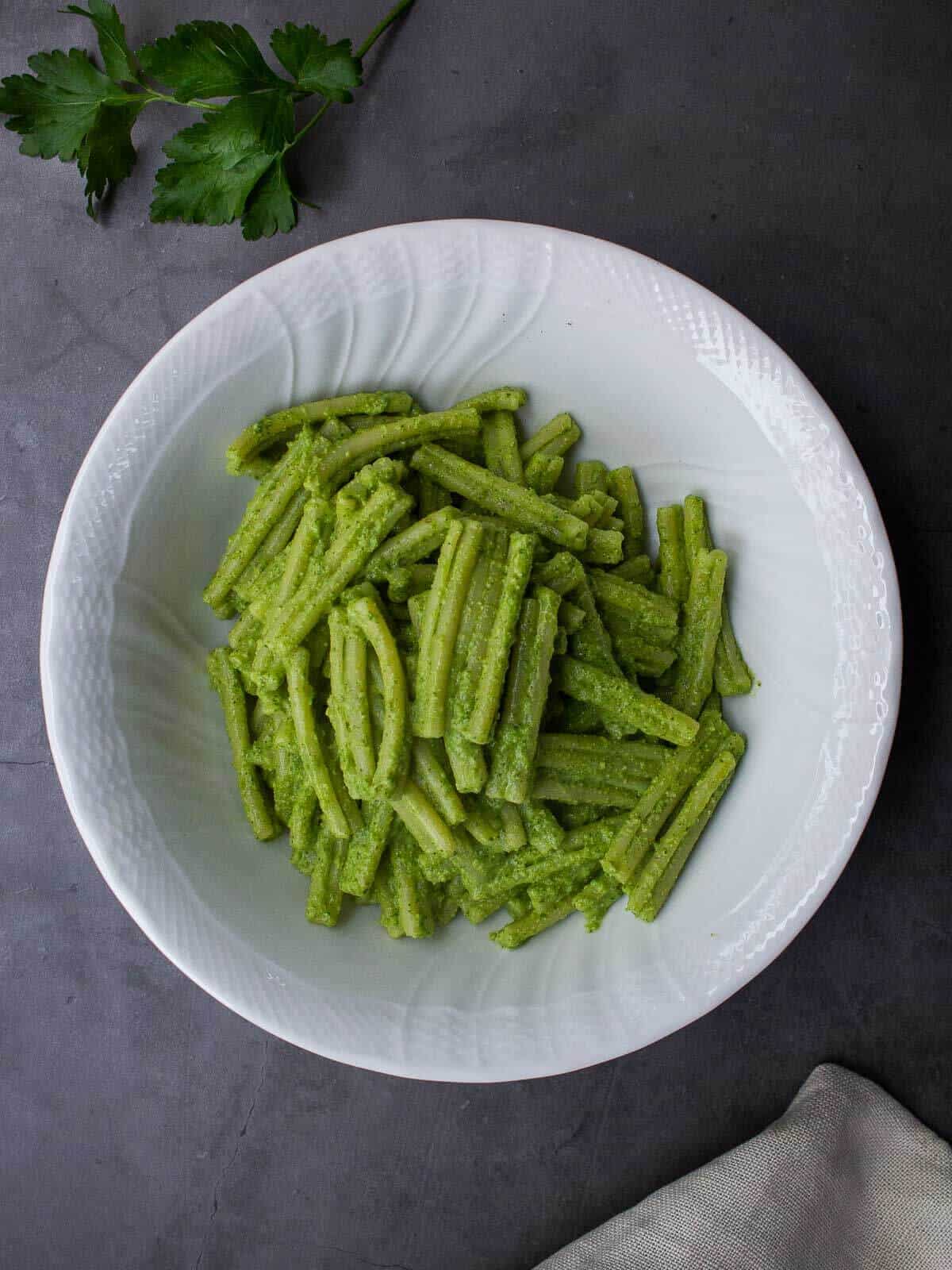 Pasta with Creamy Vegan Sauce.