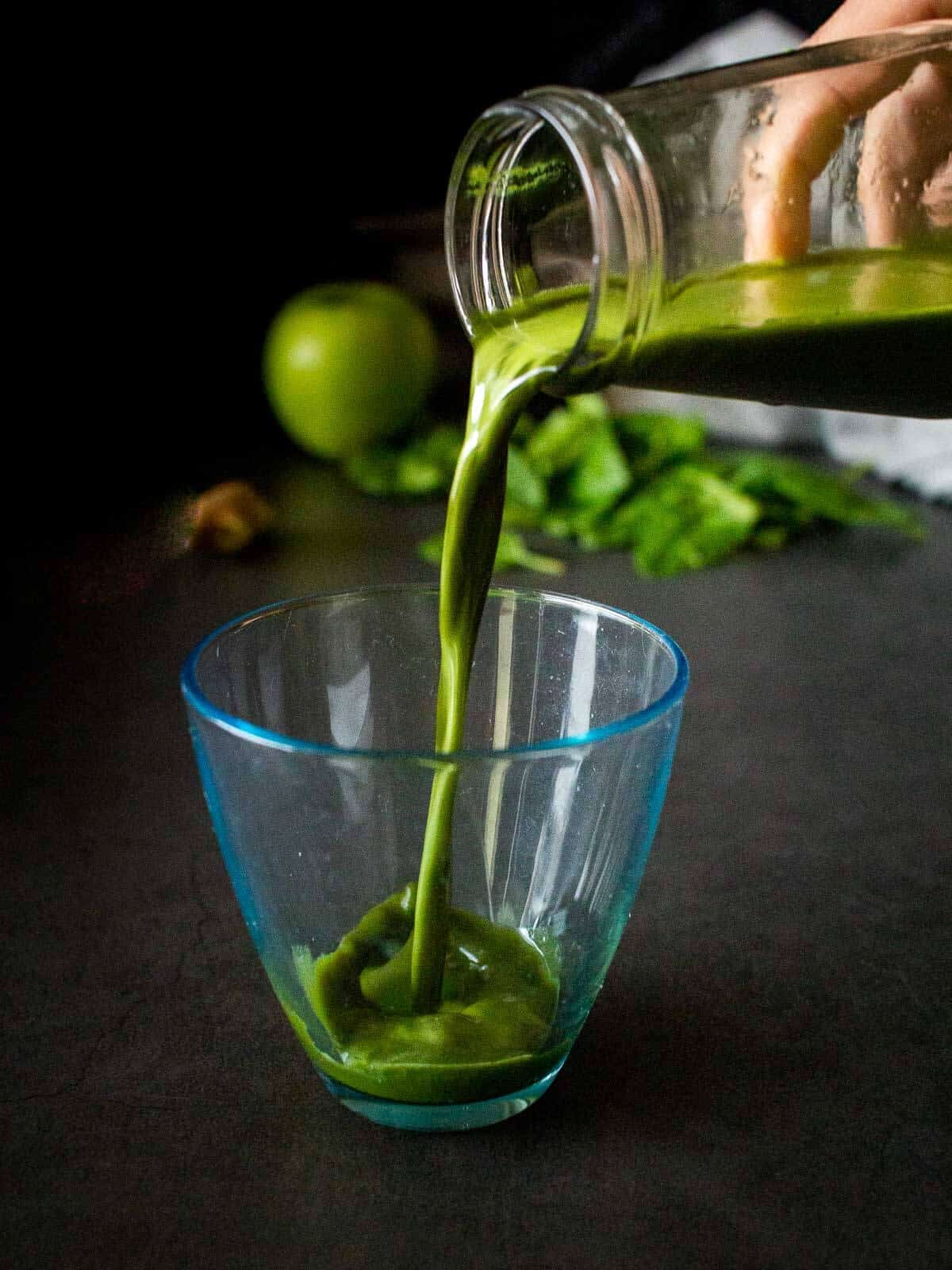 kale and spinach juice.