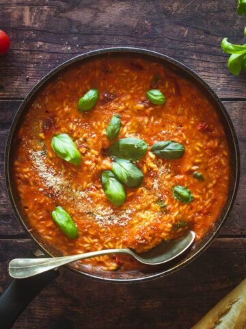 sun-dried tomato risotto recipe featured image