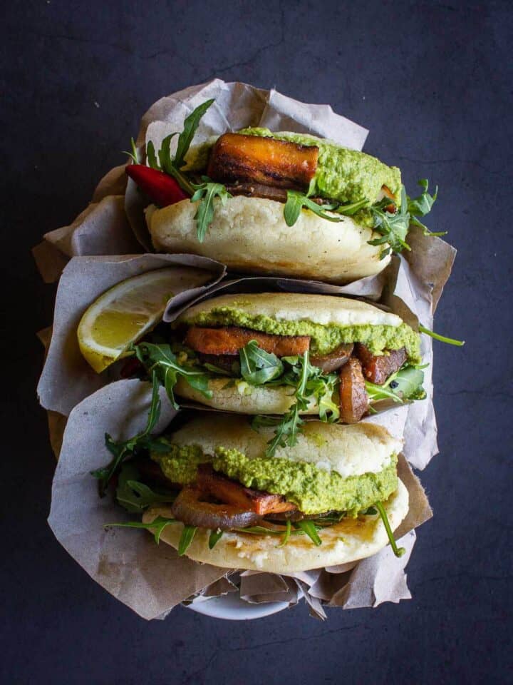 Stuffed Vegan Arepas