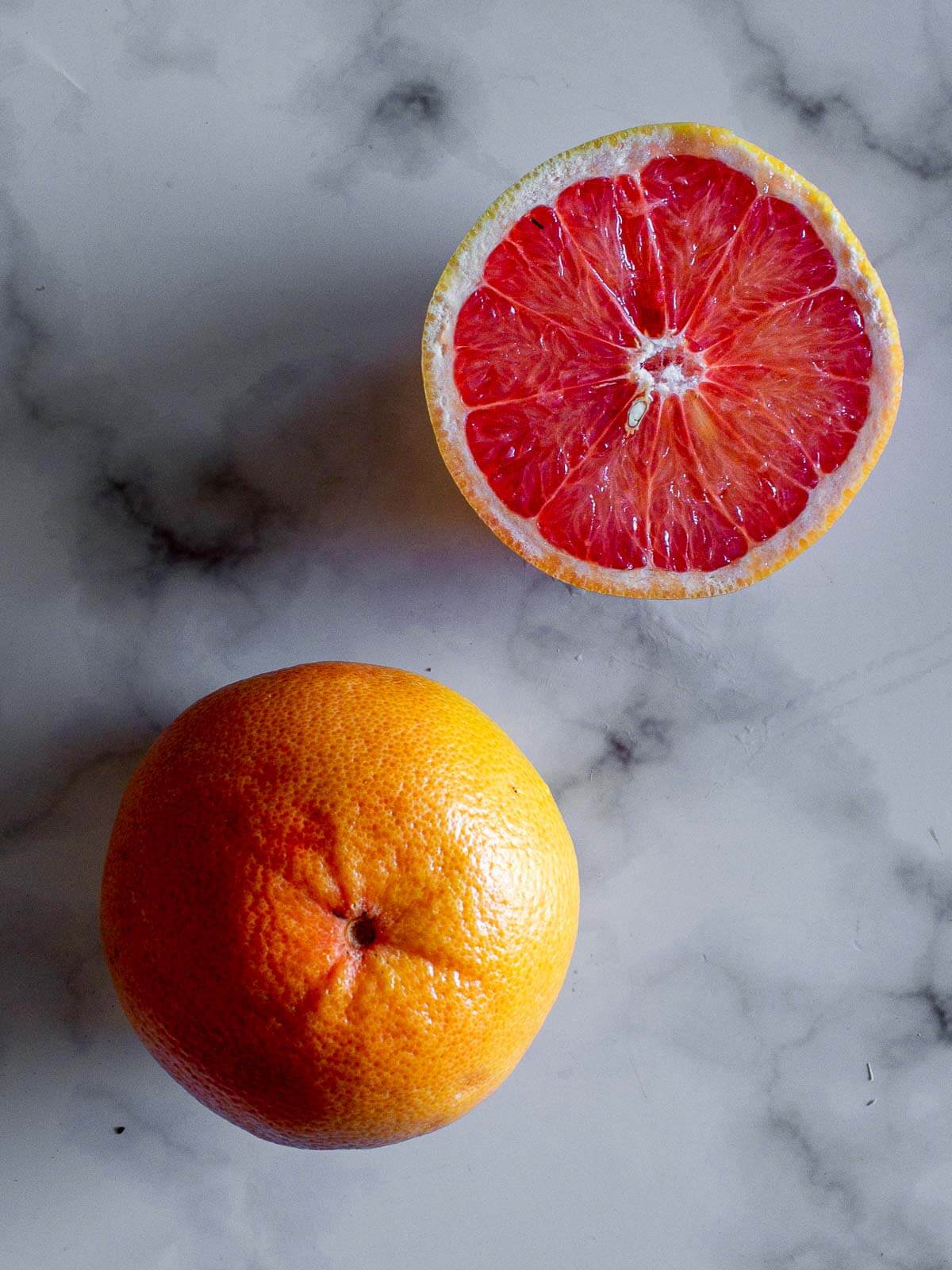 Cut Grapefruit.