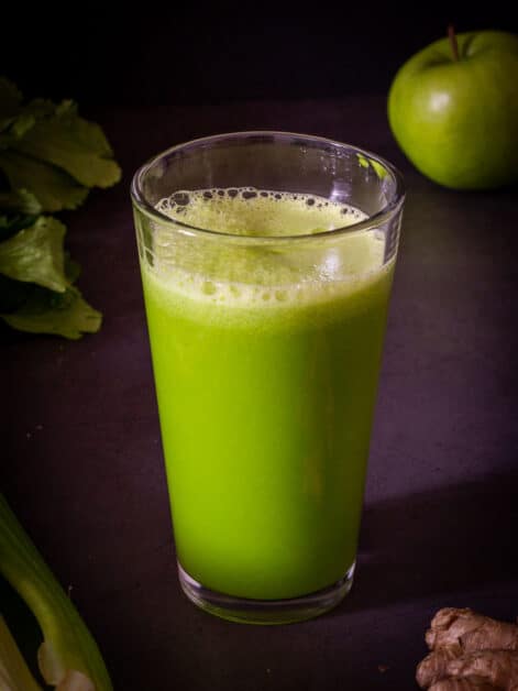 Glass of Morning Celery Juice