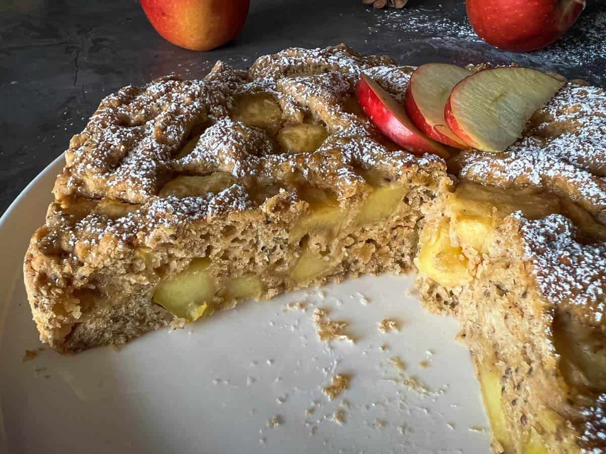 Apple Cake (Vegan + Gluten-Free) Perfectly Moist with Simple Ingredients
