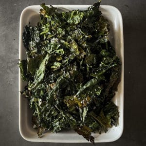 crispy kale chips.