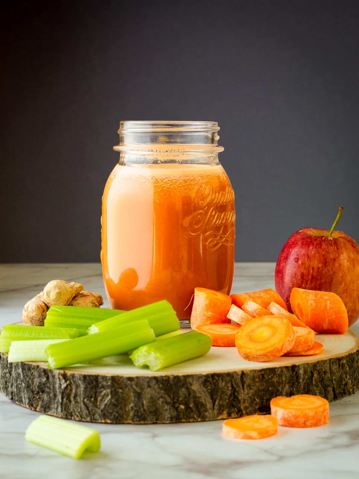 Carrot and outlet celery juice