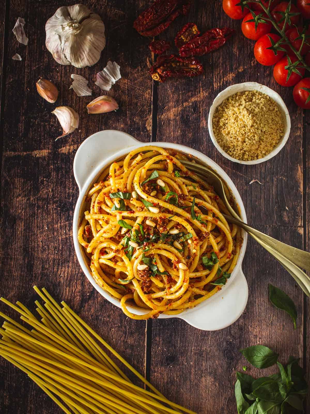 sun-dried tomato pesto pasta