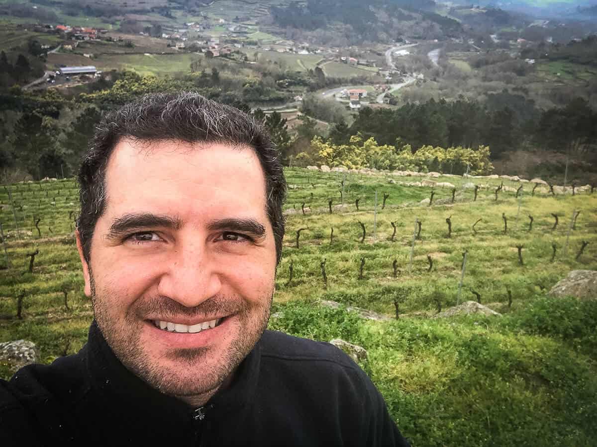 Ramon in vineyard