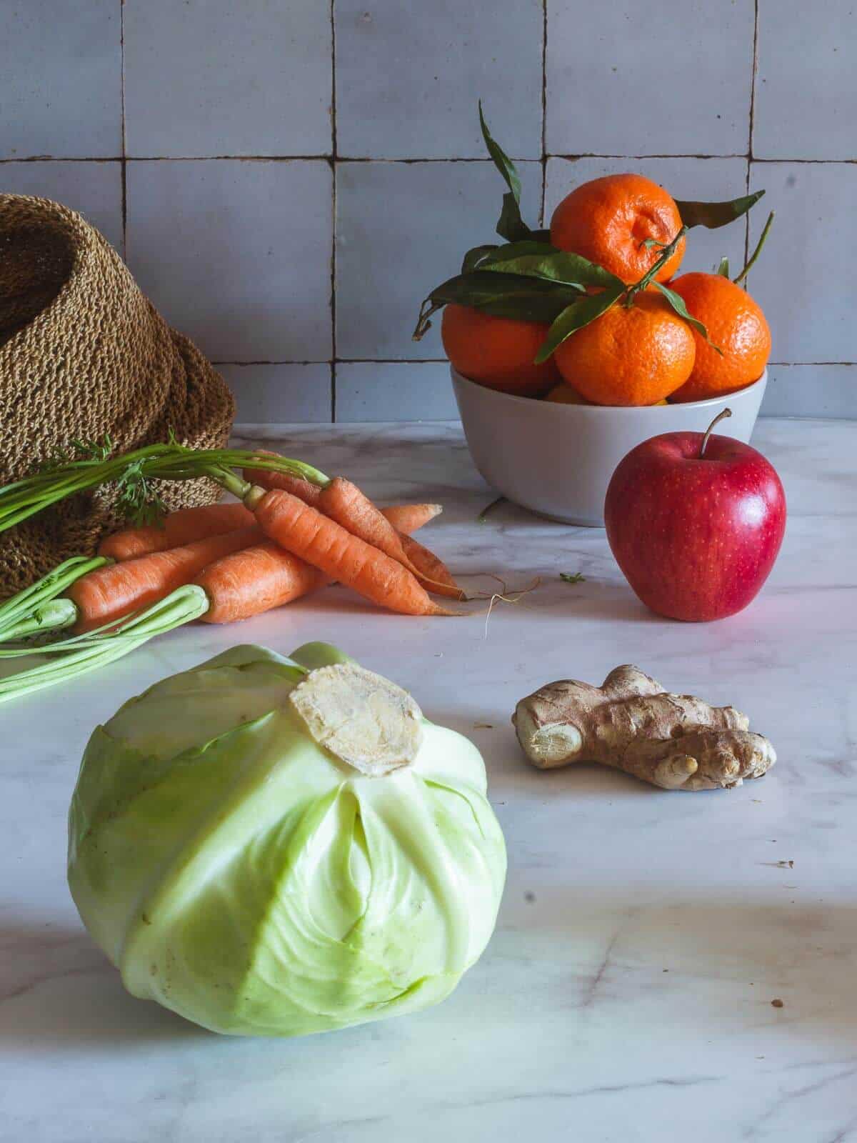 green cabbage juice ingredients